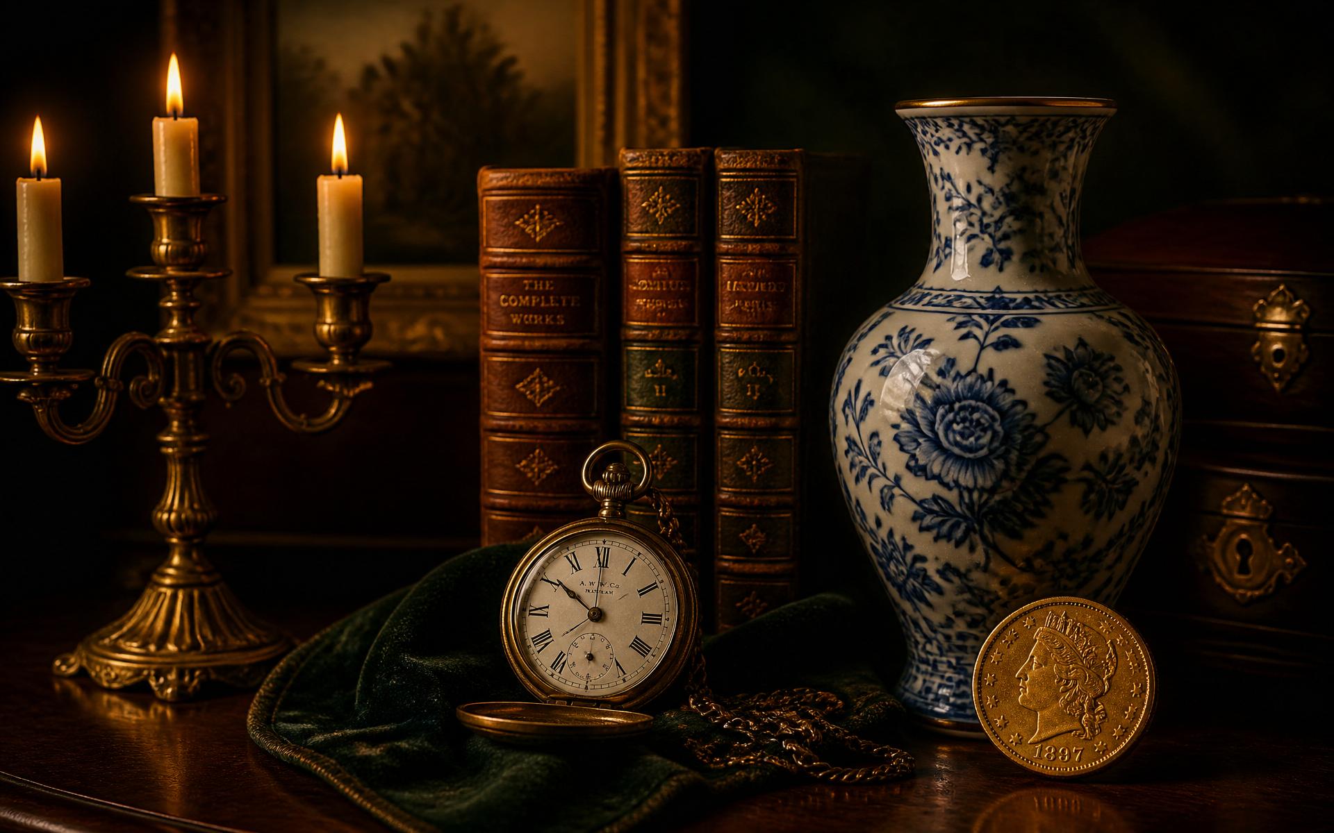 Antique treasures arranged for auction